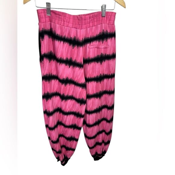 Alice + Olivia Pink and Black Tie-Dye Top And Pant Set Top Size M Pant Size S - Picture 8 of 16